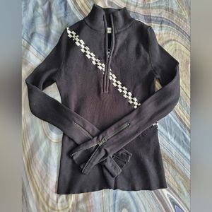 Zara Raceway Half Zip Sweater